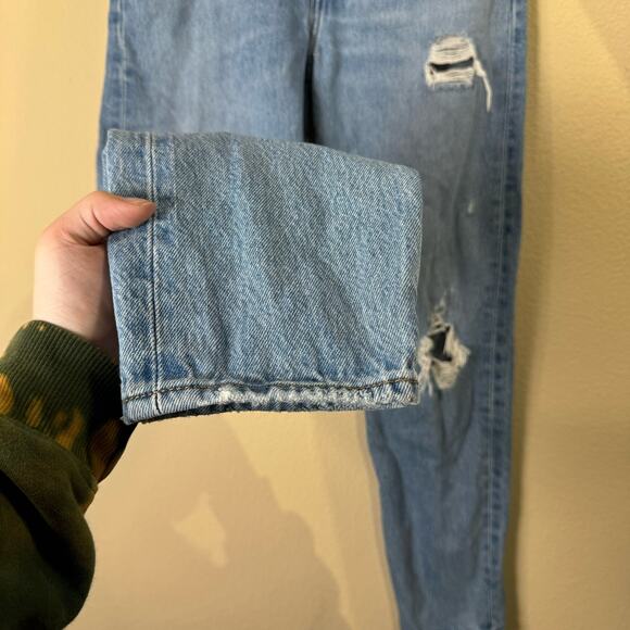 levi's capital E | wedgie icon fit distressed denim women's jeans sz 27 - Picture 5 of 11